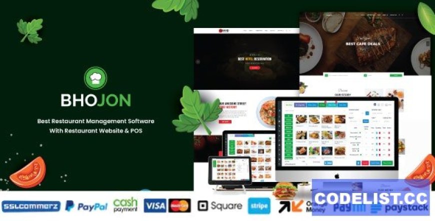 Bhojon v3.0 – Restoran Web Sitesi ile En İyi Restoran Yönetim Yazılımı Scripti İndir – Bhojon v3.0 – Best Restaurant Management Software with Restaurant Website