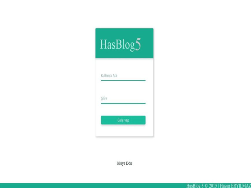 HasBlog 5 Asp Blog Scripti İndir
