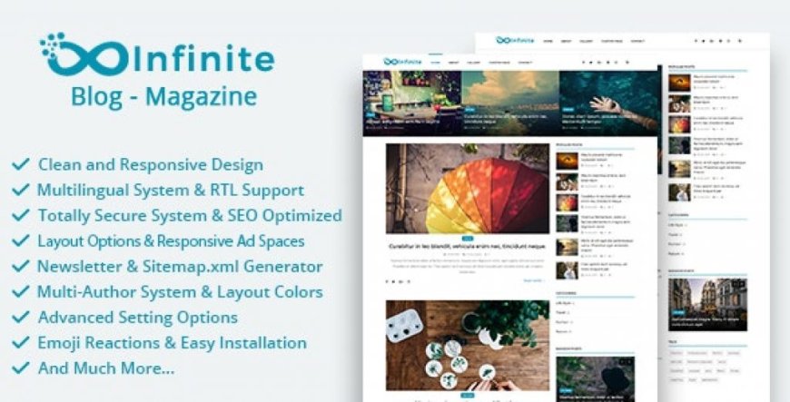 Infinite v3.9 – Blog & Magazine Script İndir