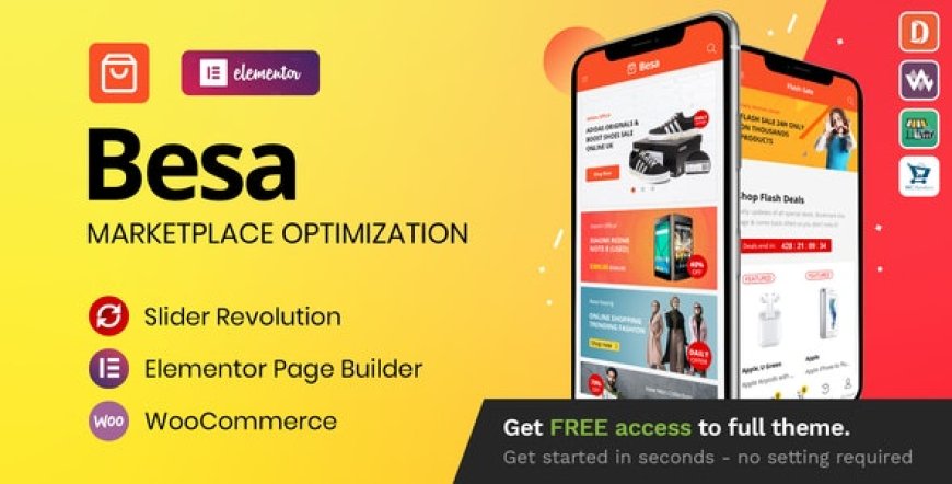 Nulled Besa v1.3.0 – Elementor Marketplace WooCommerce Teması İndir